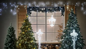 Bożonarodzeniowe drzewko skupia wokół siebie rodziny świętujące ten wspaniały czas