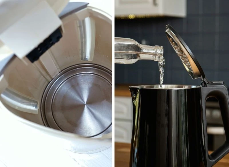 Użyj octu do odkamienienia czajnika