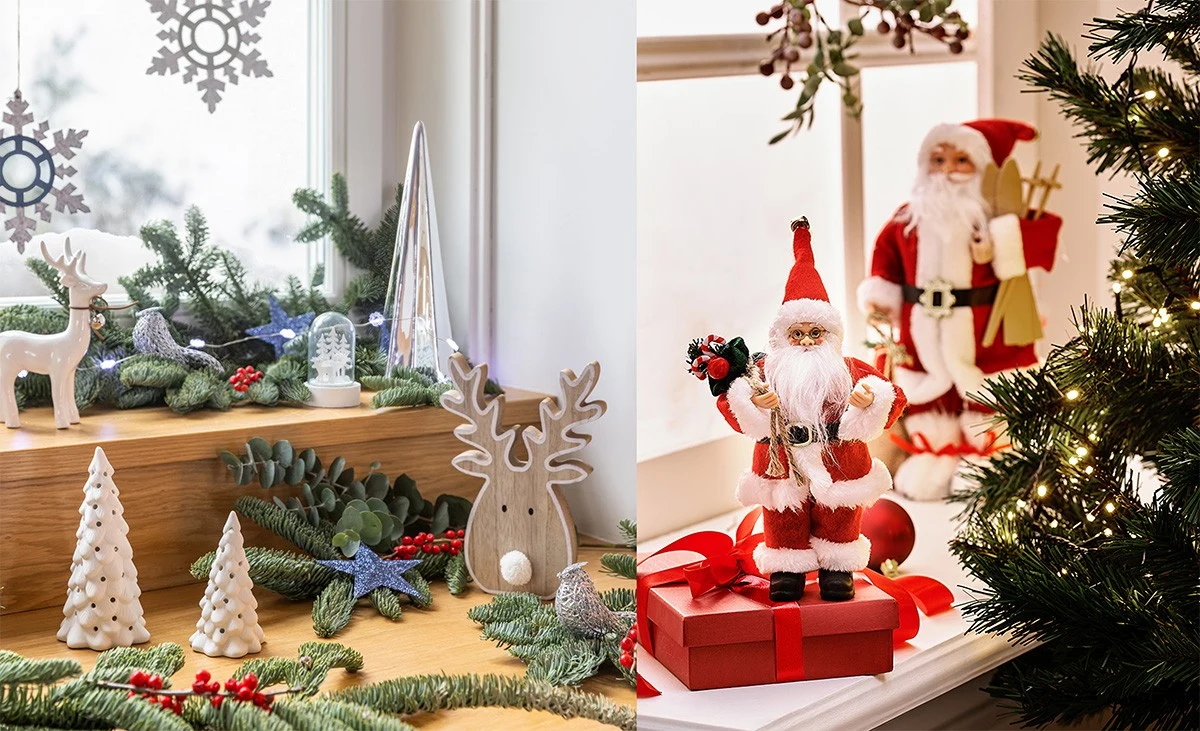 Wśród świątecznych ozdób nie może zabraknąć figurek św