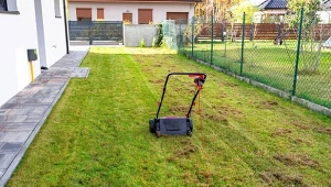 Wertykulacja trawnika we wrześniu to jeden z najważniejszych zabiegów.