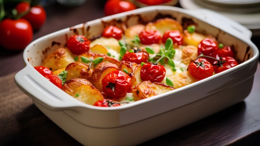 Zapiekanka ziemniaczana z pomidorami i serem feta - przepis Ewy Wachowicz