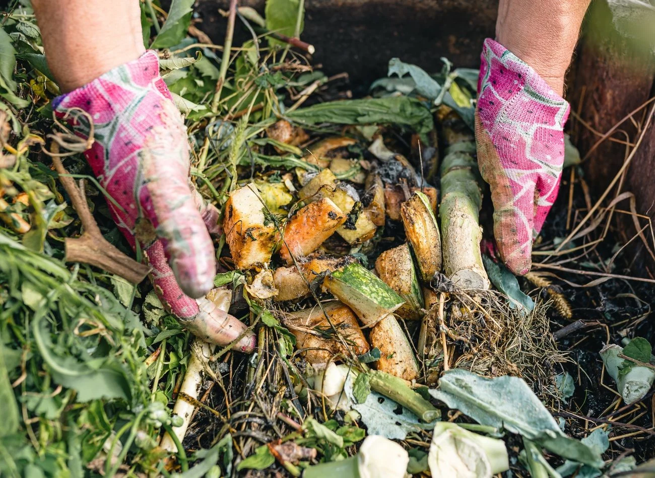 Żeby kompostować odpady domowe w rowie, trzeba wybrać w ogrodzie odpowiednie miejsce