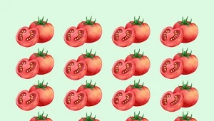 Wytęż wzrok i znajdź dwa pomidory, które różnią się od pozostałych.
