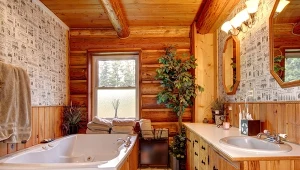 Łazienka rustykalna przypadnie do gustu tym, którzy lubią nadawać meblom drugie życie.