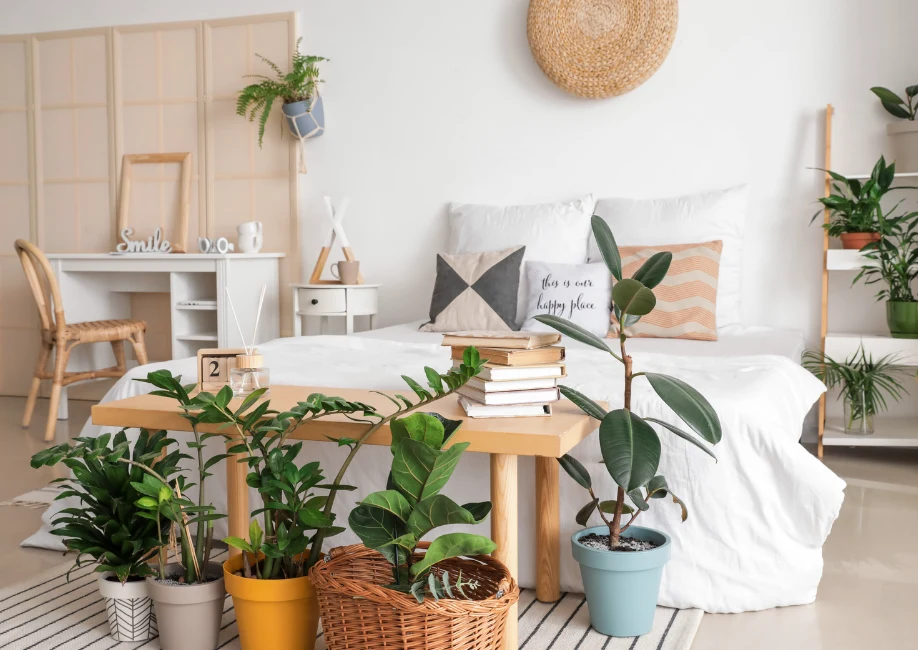 W stylu skandynawskim unika się dużych dywanów o długim włosiu