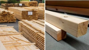 Najważniejsze parametry drewna konstrukcyjnego oznaczają jego wytrzymałość oraz pozwalają ocenić, czy nadaje się ono do budowy np. dachu. Sprawdź je, nim dokonasz zakupu. Fot. Fot. iiievgeniy/CanvaPro; Emil Woźniak/deccoria.pl