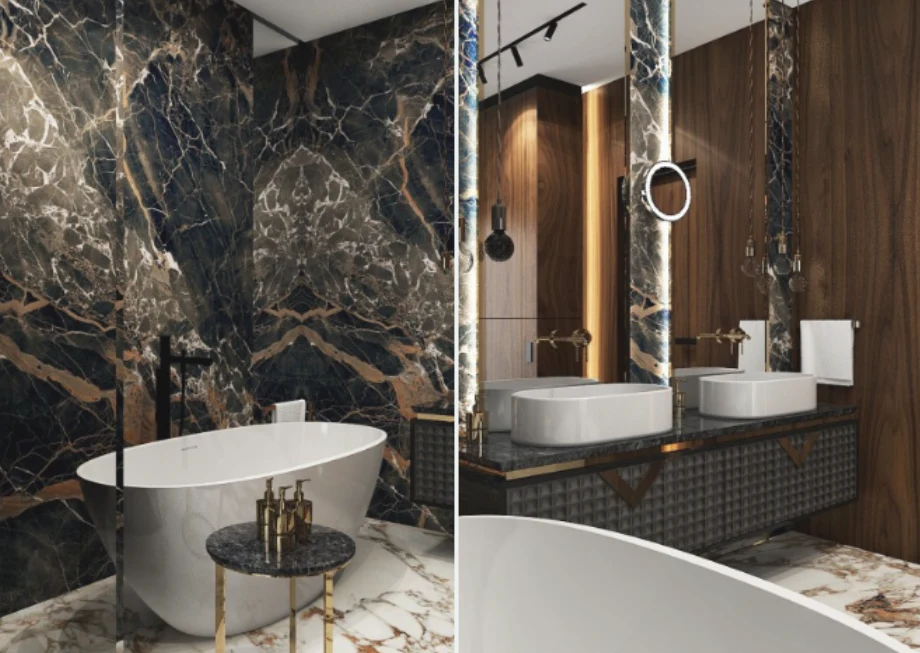 Styl glamour zazwyczaj oznacza łączenie jasnych kolorów z czernią lub arystokratycznie kojarzącymi się barwami