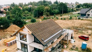 Zaletą domów w stylu skandynawskim jest szybkie tempo budowy i możliwości prowadzenia prac przez cały rok.