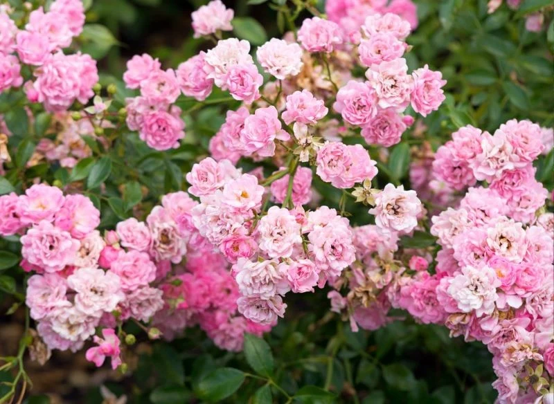 Aby róże okrywowe pięknie kwitły po przycięciu, należy je podlewać i zasilić nawozem azotowym