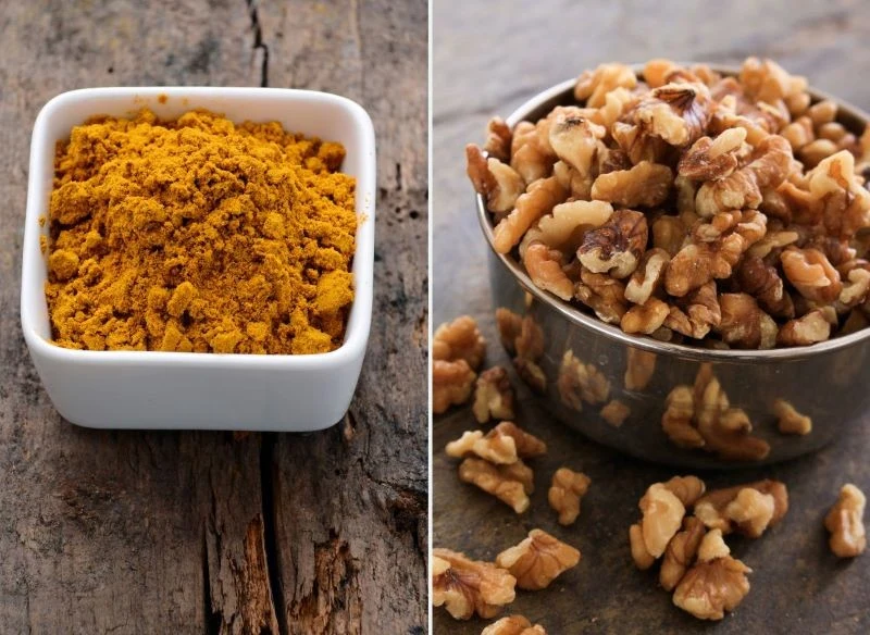 Kurkuma i orzechy włoskie to podstawowe składniki domowego nawozu