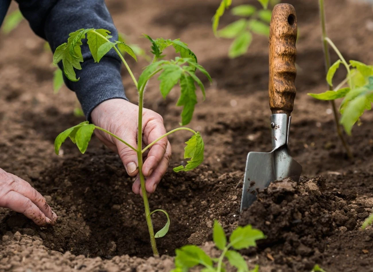Pomidory giganty sadzi się w odległości ok
