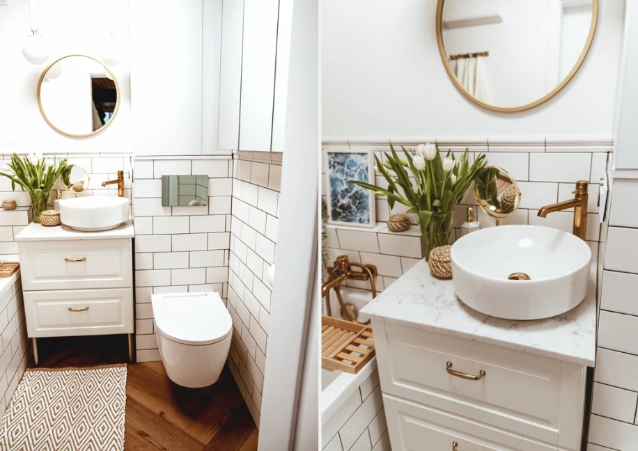 Paleta barw w retro łazience może być bardzo zróżnicowana, więc łatwo dopasujesz ją do swoich osobistych gustów