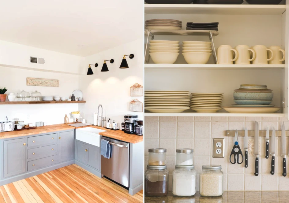 Zbyt wiele przedmiotów na wierzchu, wprowadza poczucie chaosu i bałaganu