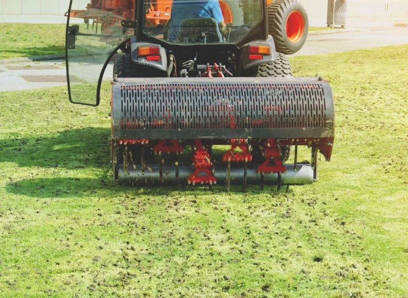 W przypadku dużych trawników najlepiej sprawdzą się aeratory mechaniczne