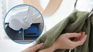 Co zrobić, gdy ręczniki są szorstkie? Odmierz szklankę tego płynu i dodaj zamiast płynu do płukania.