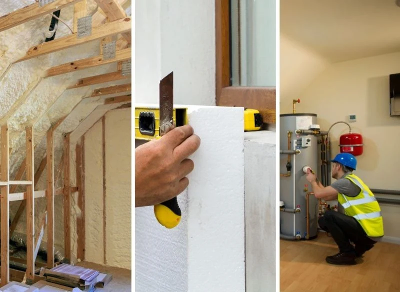 Prace termomodernizacyjne mogą być wykonane wewnątrz, na zewnątrz oraz obejmować m