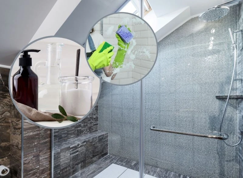 Przygotuj mieszaninę octu i soli w wygodnym dozowniku