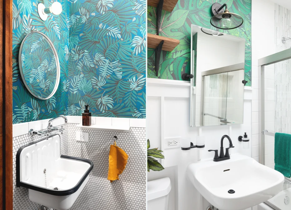 Tapety w łazienkach to najlepszy sposób na ożywienie wnętrza