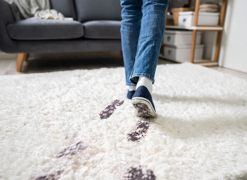 Chodzenie w butach po domu zostawia wiele śladów, ale nie wszystkie są widoczne gołym okiem