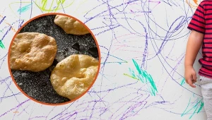 Stosowany zwykle do wypieków, doskonale usuwa kredki ze ścian. Wypróbuj metodę czyszczenia proszkiem do pieczenia.