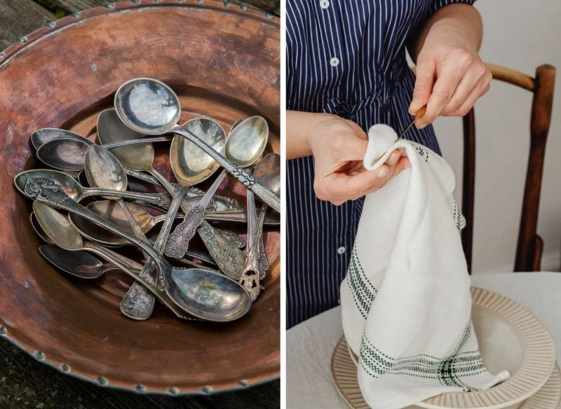 Pasta z proszku wyczyści zaśniedziałe sztućce, przywróci połysk miedzi i mosiądzu, szkła czy kryształu