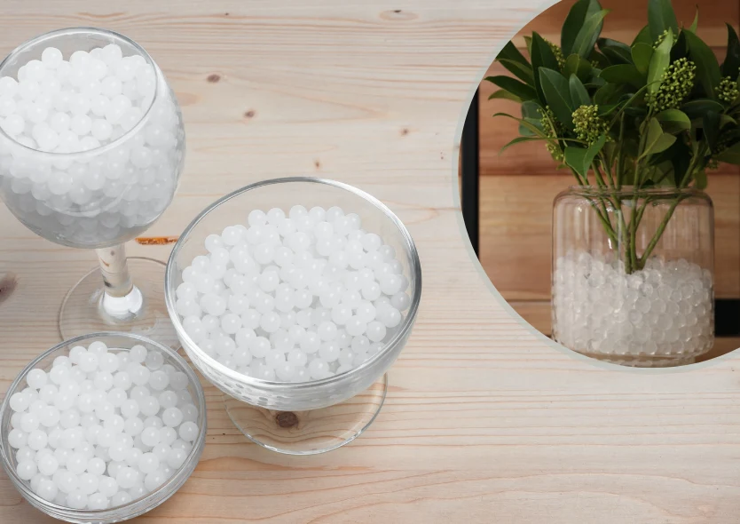 Hydrożel świetnie sprawdzi się również w wazonie