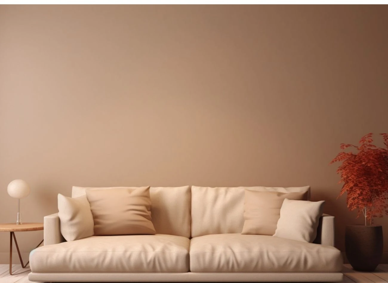 Kolor cynamonowy dodaje pomieszczeniom ciepła i przytulności