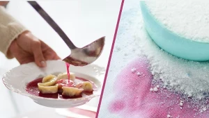 Plama z barszczu na śnieżnobiałym obrusie? Jest na nią sposób!