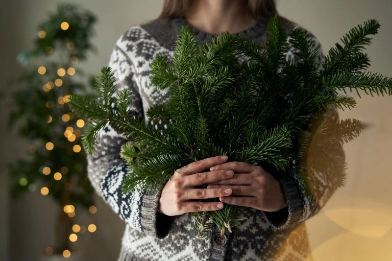 Choinkowe gałązki można wykorzystać na wiele sposobów