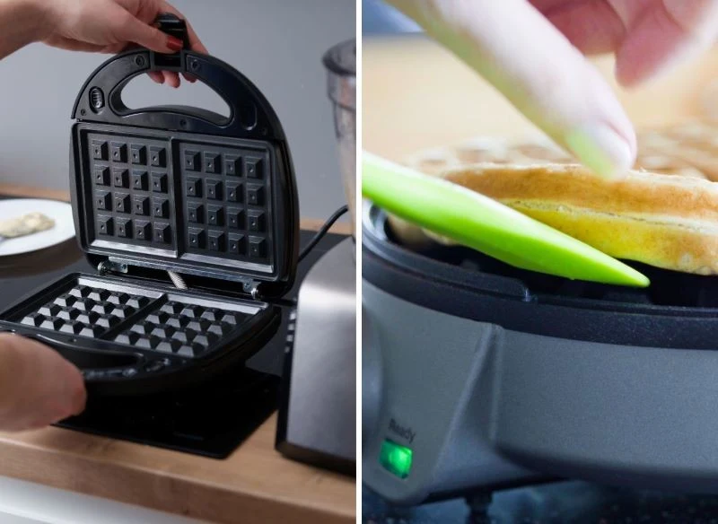 Z czystej gofrownicy łatwiej zdjąć porcję świeżych gofrów - nie przywierają, a przy tym nie ściągają starego tłuszczu