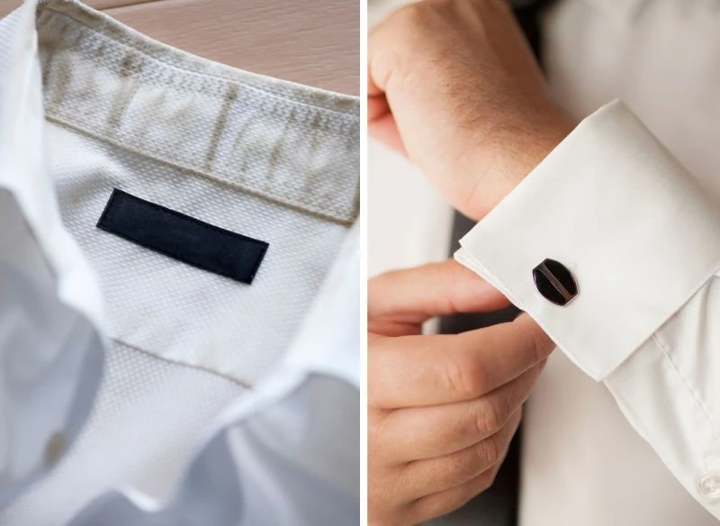 Wyczyść pastą kołnierz lub mankiet koszuli – odzyska swój kolor