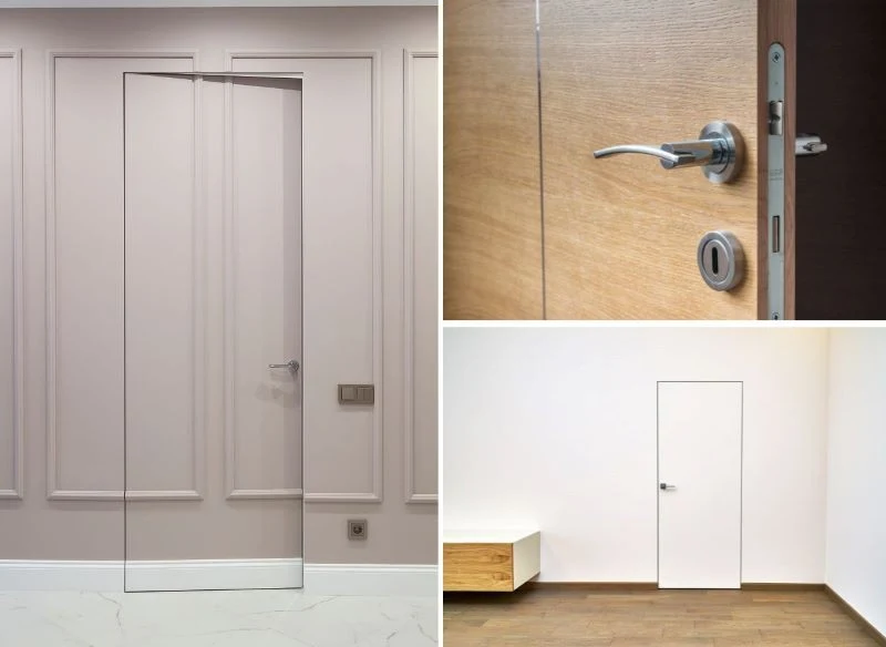 Maskowanie drzwi w nowoczesnym stylu sprawi, że przestaniesz je zauważać