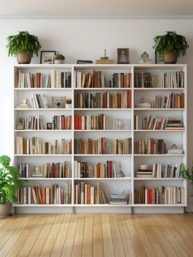 Dużym regałem z powodzeniem zasłonisz nawet sporą wnękę drzwiową