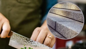 Dobrze naostrzony nóż ułatwia przygotowywanie składników do potraw.