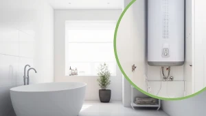 Bojler można całkowicie zakryć.