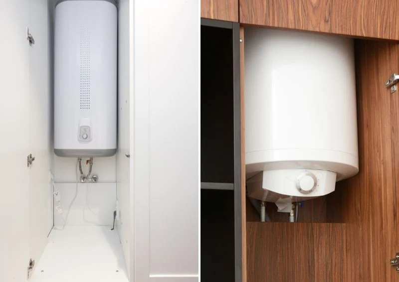 Wpasuj bojler w małą przestrzeń