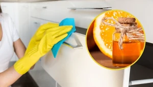 Wystarczy kilka kropli olejku w płynie myjącym, aby fronty lśniły.