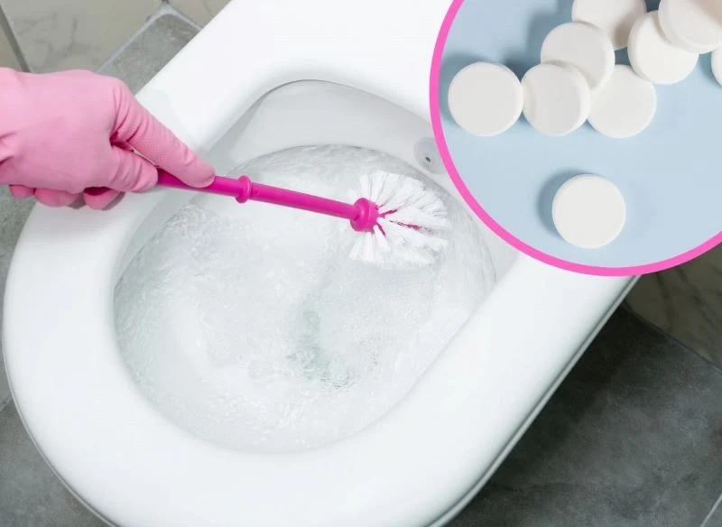 Sprawdź, jak umyć toaletę tabletką do czyszczenia protez