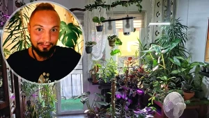 Kolekcją kwiatów w mieszkaniu wzbudził sensację w internecie. Twierdzi, że rośliny uczą go pokory