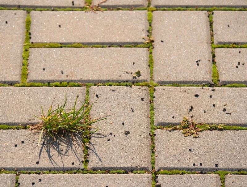Chwastów z kostki brukowej można szybko i skutecznie pozbyć się naturalną metodą