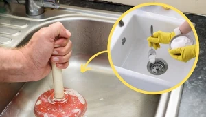 Zatkany zlew to częsty problem. Czy można udrożnić rury domowymi sposobami?