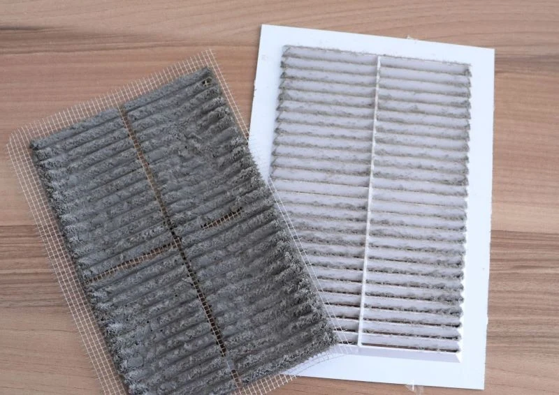 Kratki wentylacyjne zbierają kurz, brud i ewentualnie pleśń