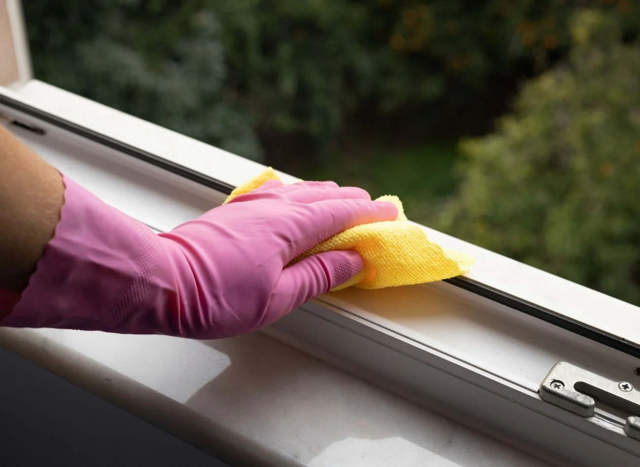 Plastikowych ram okiennych nie wolno myć chemicznymi środkami czyszczącymi