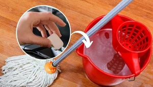 Dodaj to do wody, a panele podłogowe będą czyste i pozbawione smug.