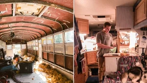 Sprzedali wszystko i zamieszkali w autobusie./East News