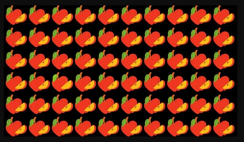 Czy uda ci się znaleźć inne jabłko