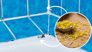 Czarny nalot na silikonie w łazience, to znak, że rozprzestrzenia się tam grzyb. Fot.123RF.com/Piscel