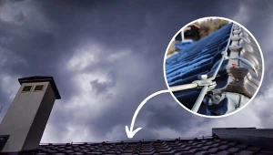 Dom przed skutkami burzy zabezpieczy instalacja odgromowa. Czy jej montaż jest obowiązkowy obowiązkowa? Fot. Piotr Kamionka/REPORTER