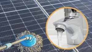 W trakcie użytkowania na panelach fotowoltaicznych gromadzą się różnego rodzaju zanieczyszczenia.