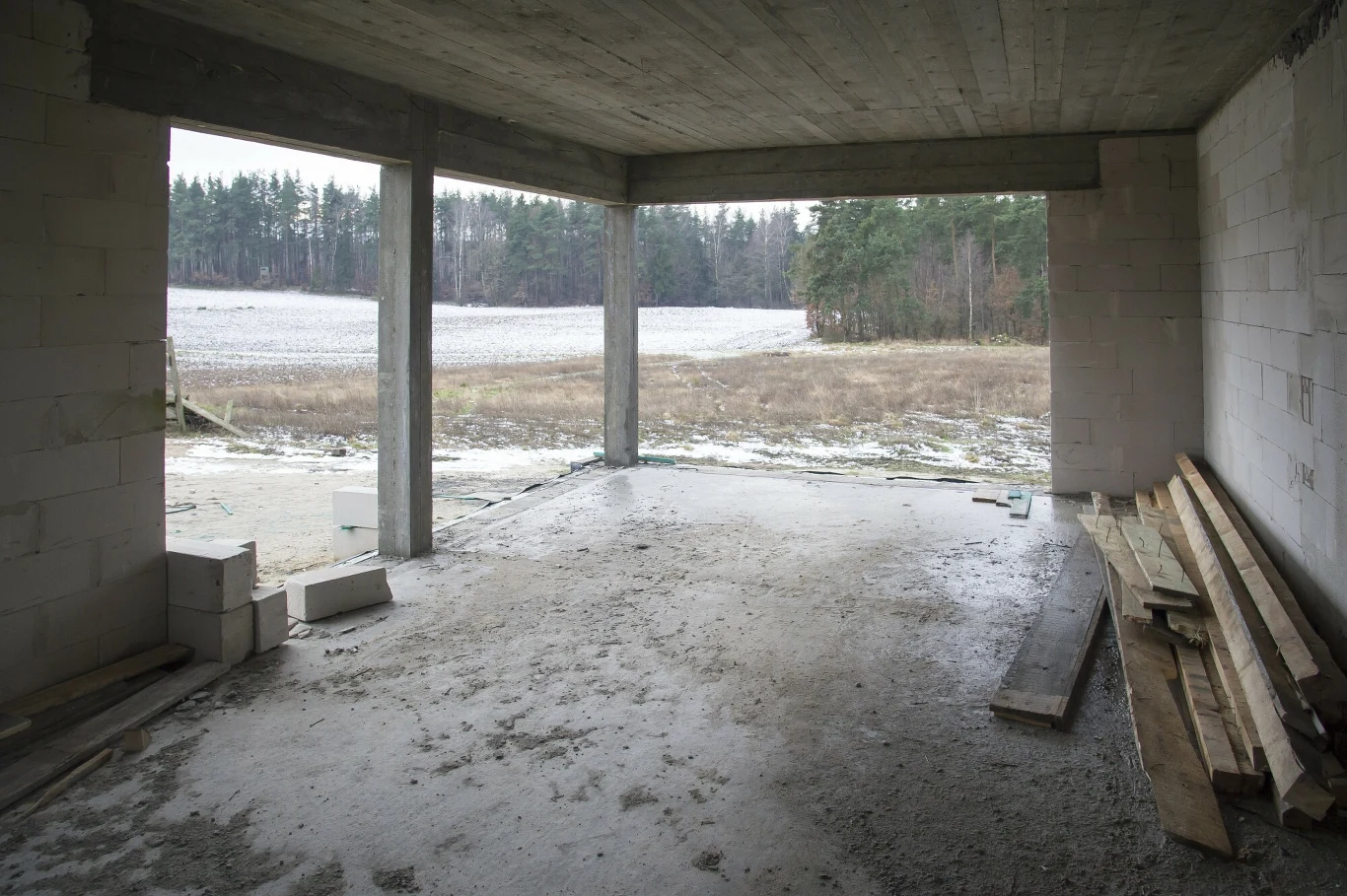 Stan surowy otwarty domu o powierzchni 150 mkw